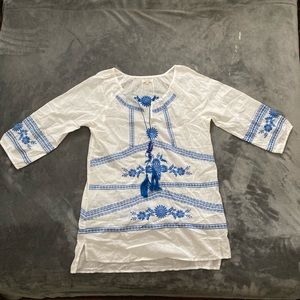 Sundance, Women’s medium, long sleeve tunic dress w/ embroidery